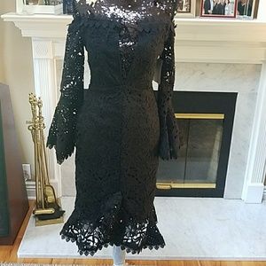 Nwt Boston Proper off the shoulder lace dress